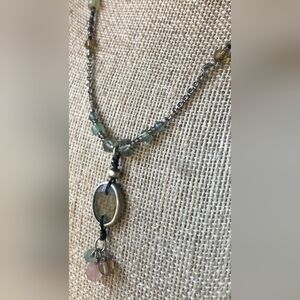 Silpada Sterling Silver Chalecedony Adventurine Glass Nacklace